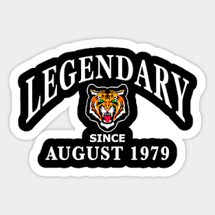 Legendary since August 1979 birthday gift idea Sticker